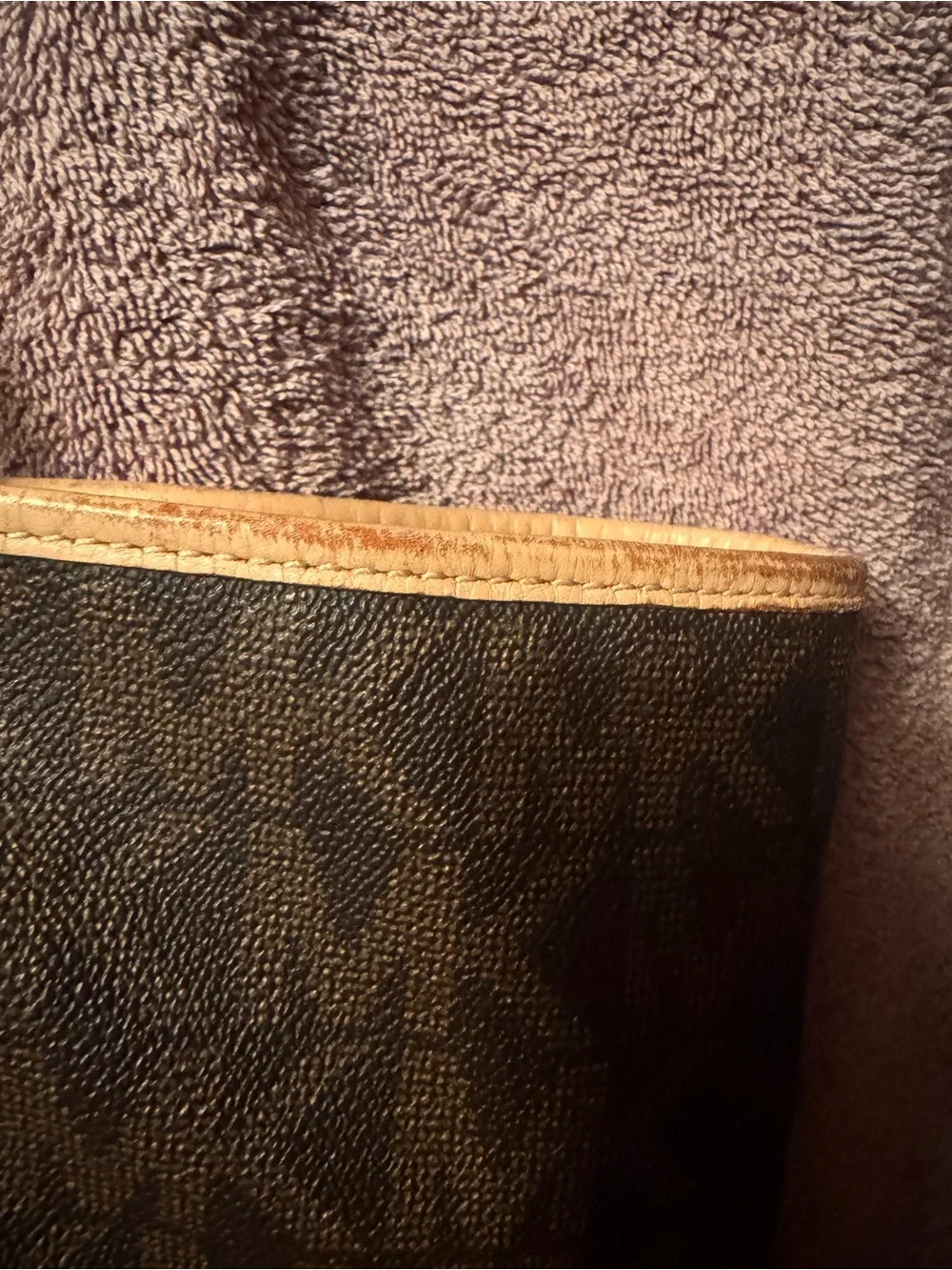 Michael Kors Brown Logo large tote and Wristlet Wallet Set